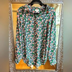 On 34th Floral Button-Up‎ Blouse